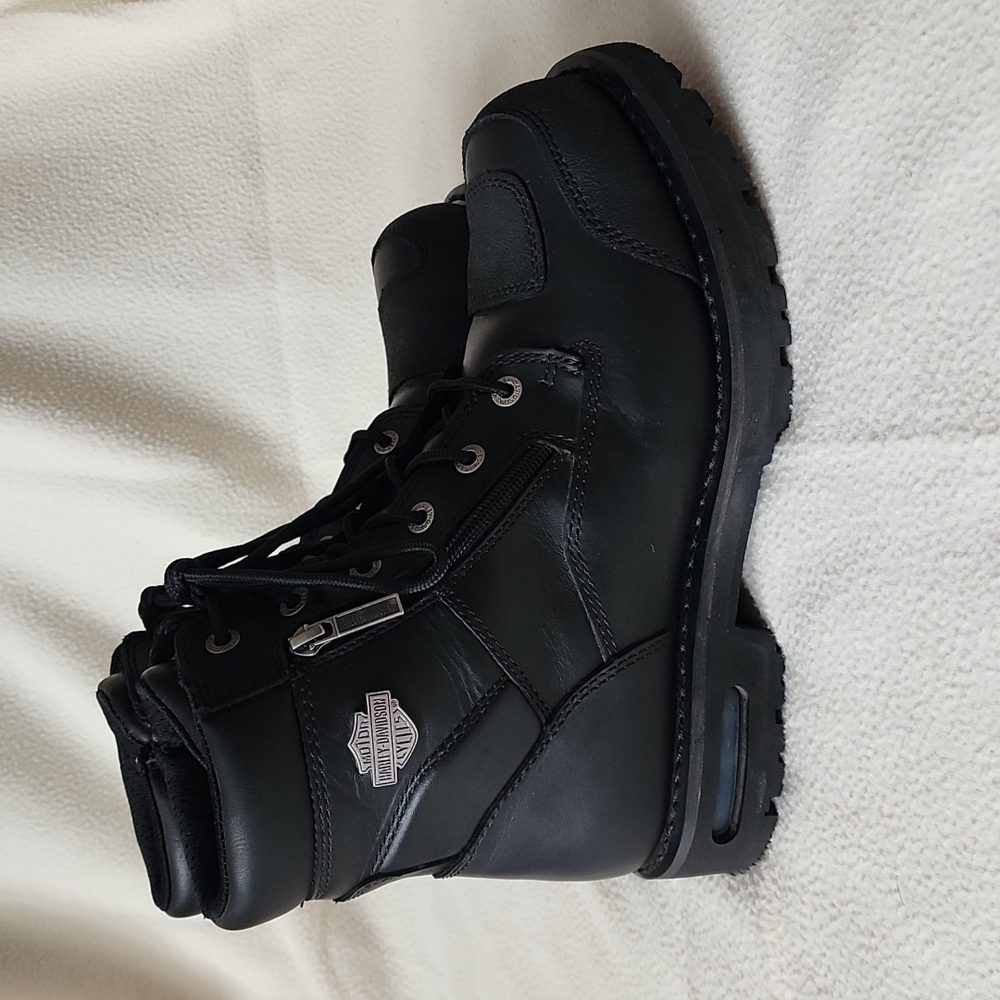 Men's black Harley Davidson leather riding boots Size 11